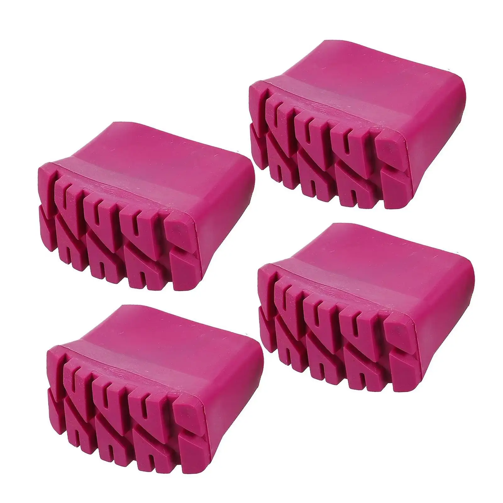 4 Pieces Step Ladder Feet Covers Folding Ladder Feet Mats Anti Slip Protect Floor Easy to Install Leg Pads for Indoor Outdoor