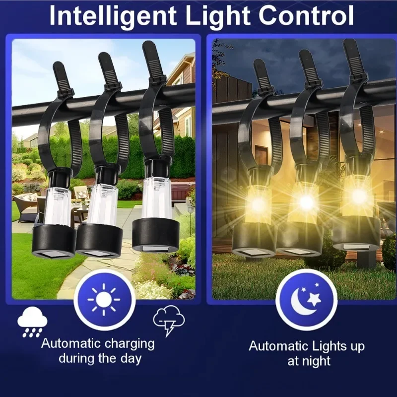 1/2/4/6 PCS Solar Pool Light Frame on The Ground for Swimming Pool Outdoor Pool Fence Decorative Accessories Waterproof LED