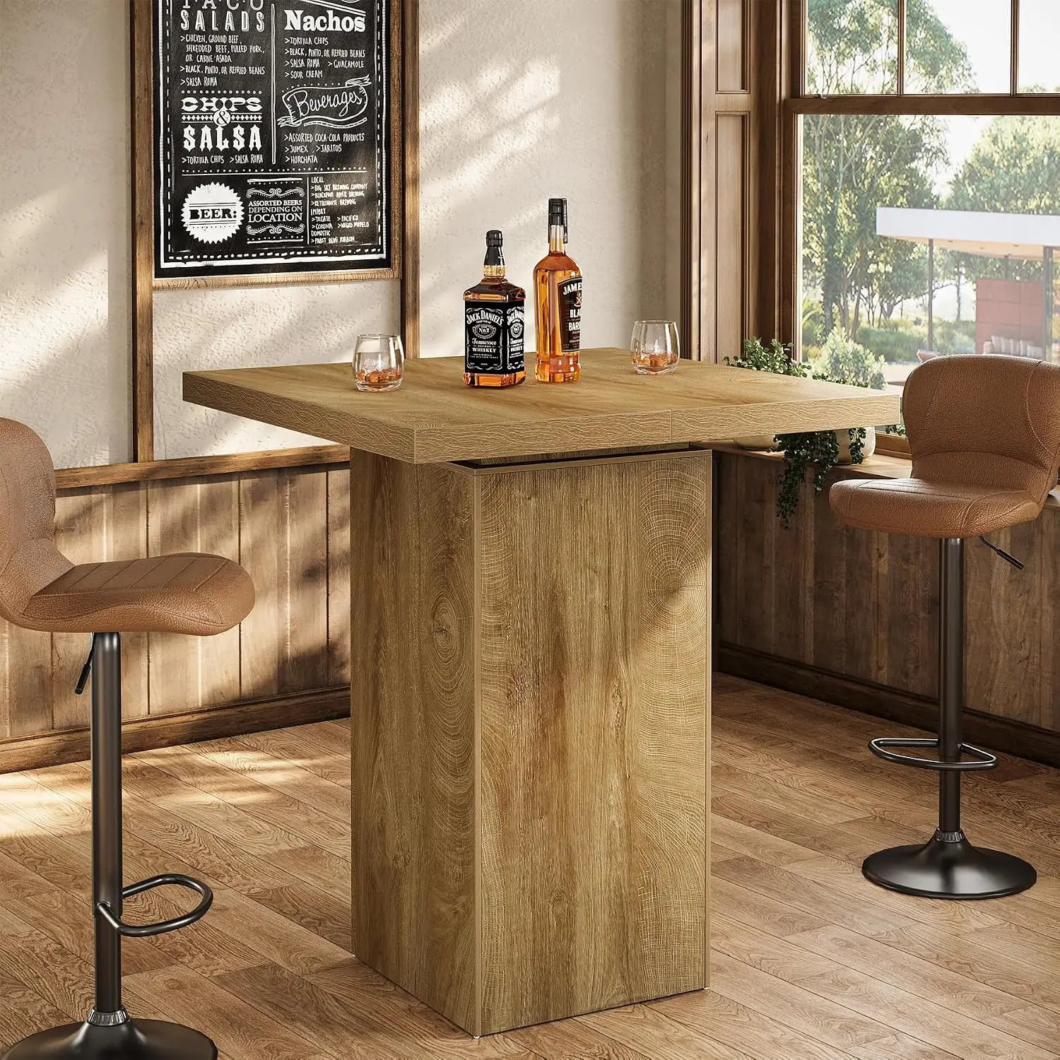 Square Bar Table, 39.4