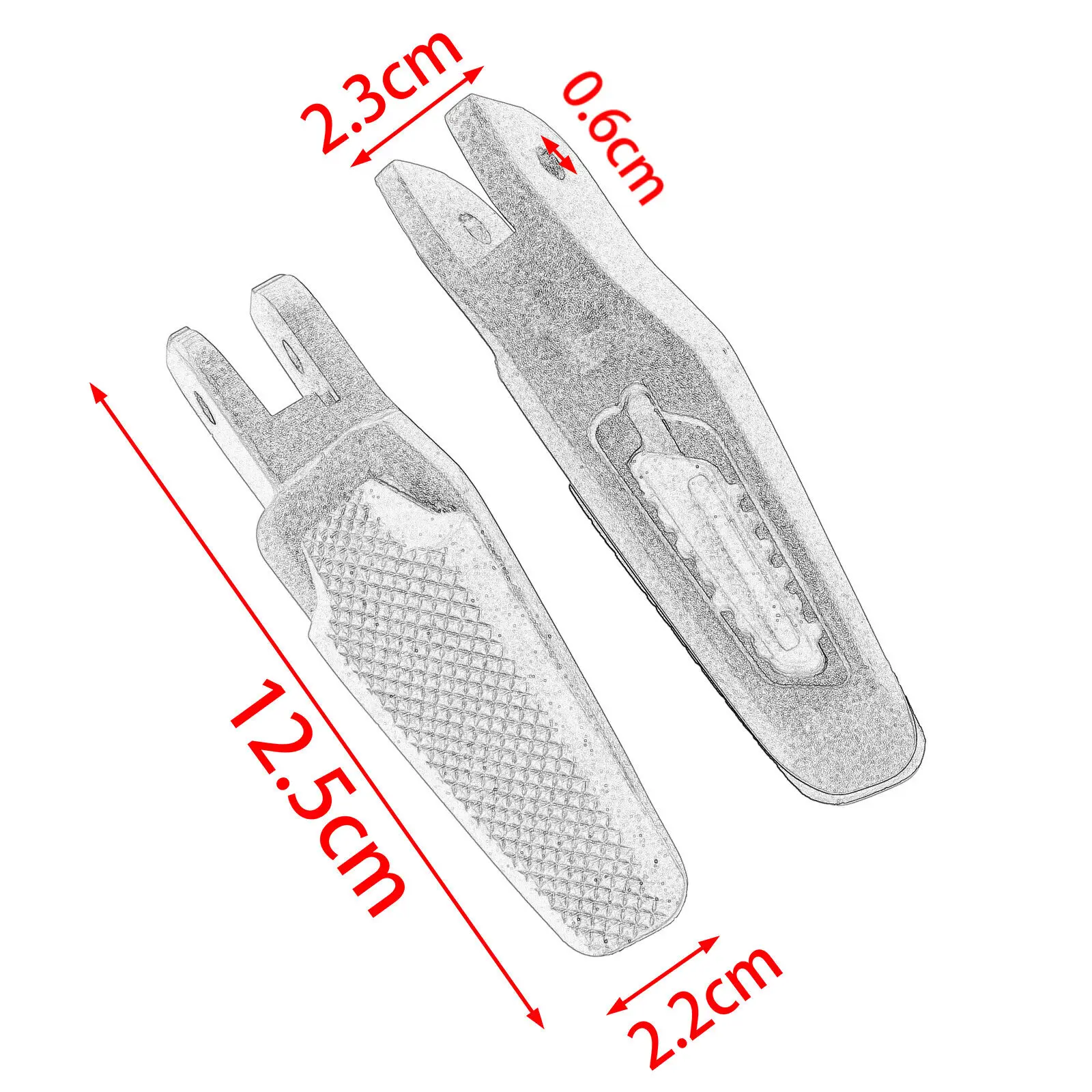 Front/Rear Footrest For Ducati Monster 937cc/SP/Plus  821/cc/Stripes/Stealth/Dark  1200/cc/S/Stripes Foot Rest Pegs Motorcycle