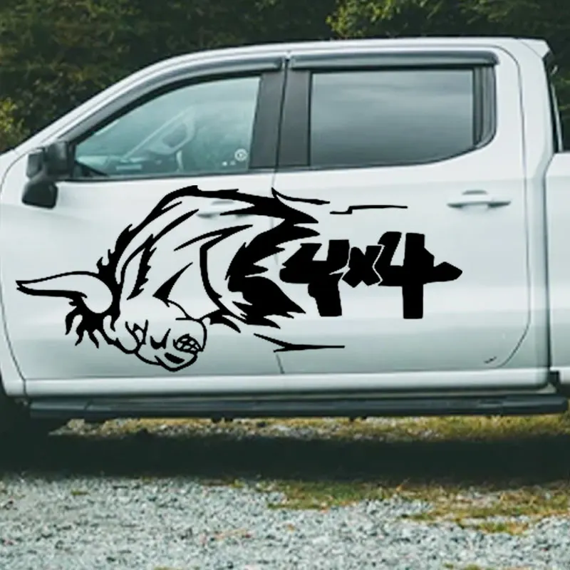 Bullfight Car Sticker External Accessories For Pickup Door Decoration Outdoor Stickers Competition Style Vinyl Decals