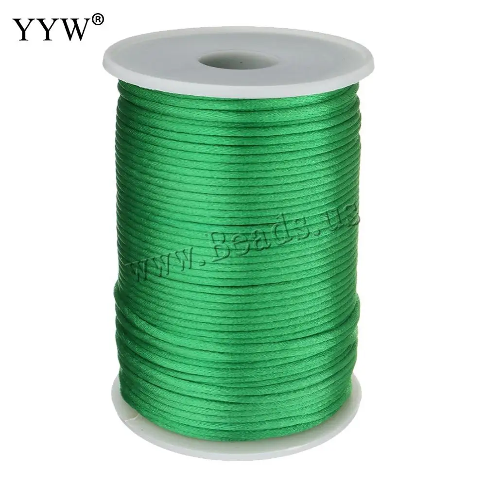 23 pçs por atacado 2mm forte trançado macrame cetim de seda corda de cabo de náilon diy fazendo descobertas linha de corda fio de linha diy