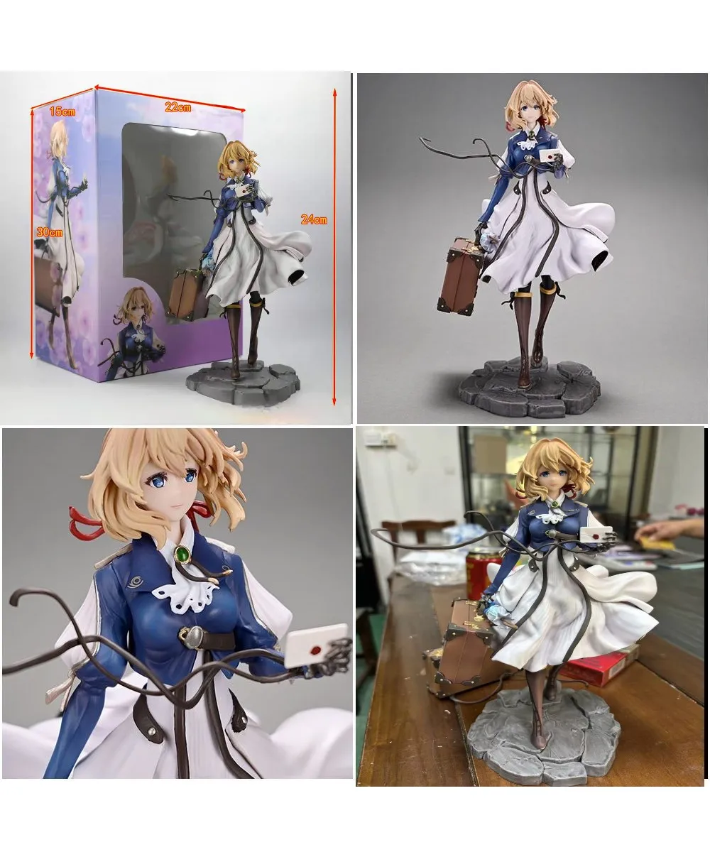 

25cm micro erlite anime beauty violet erlite eternal special hand garden desktop statue ornament model gift toys