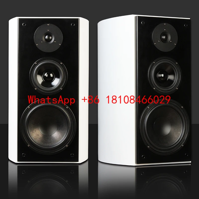 Vofull 2.0 Wood OEM OEM 120W Desk HIFI Computer 3 Way 6.5inch Magnets Subwoofer Bookshelf Speakers for Coffee Table