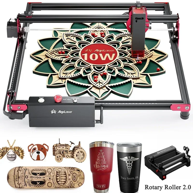 

Algolaser DIY KIT 5.5W&10W Laser Engraver Cutter Wifi App Offline Control Lase Engraving Cutting Machine For Wood Acrylic Metal