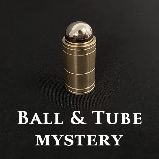 Ball & Tube Mystery Brass Close Up Magic Trick Mentalism Magic Magia Magie Magicians Prop Accessory Illusion Gimmick Tutorial