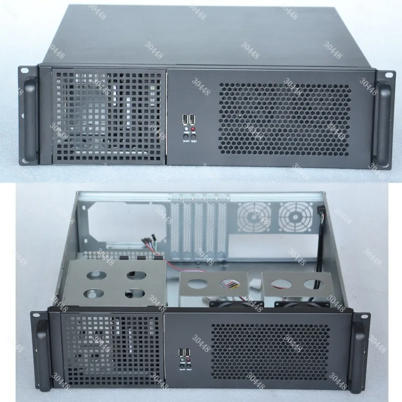 3u Industrial Control Server Chassis 390 Deep Short Box Multi-hard Disk Slot 11 Disk Slot Atx Power Slot Monitoring Video