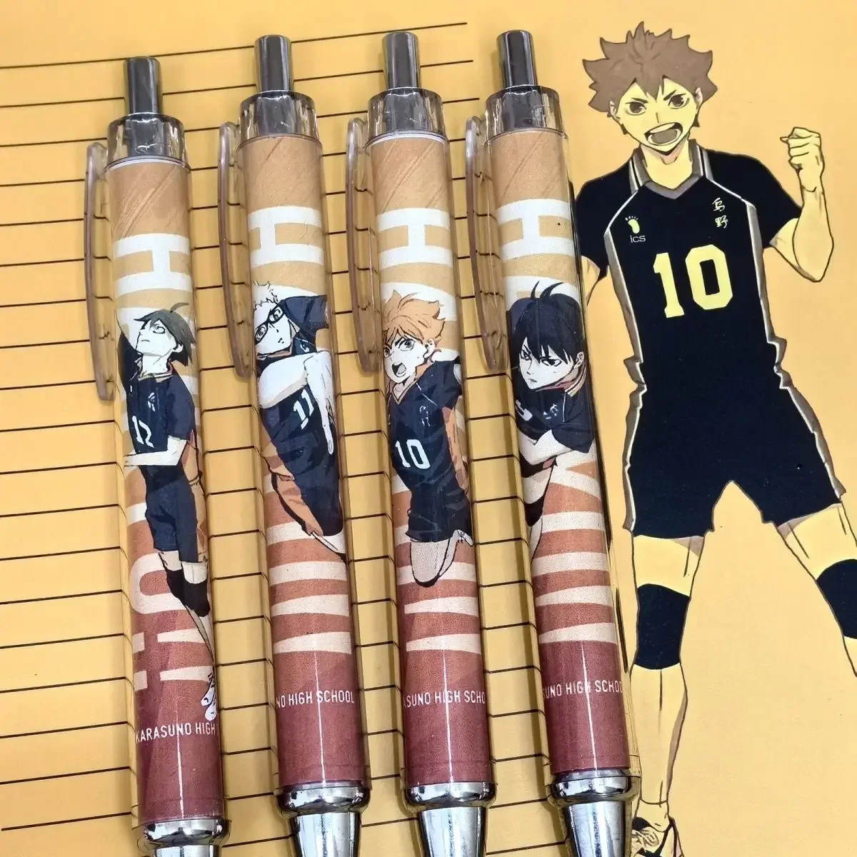 Anime Haikyuu!! Shoyo Hinata Tadashi Yamaguchi Tobio Kageyama Kei Tsukishima Cosplay 0.5mm Quick Dry Press Gel Pen Cartridge