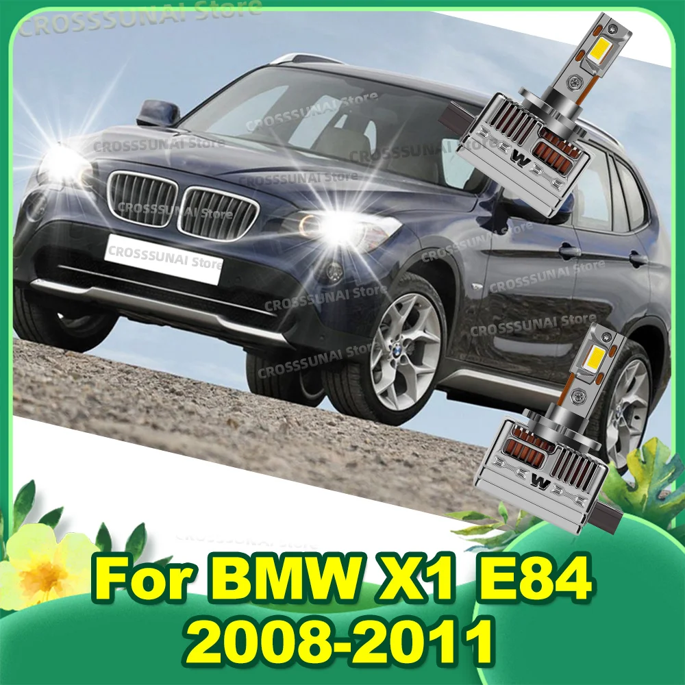 

2Pcs Turbo LED Headlight Bulbs 50000LM HID Replacement Lamp For BMW X1 E84 2008 2009 2010 2011