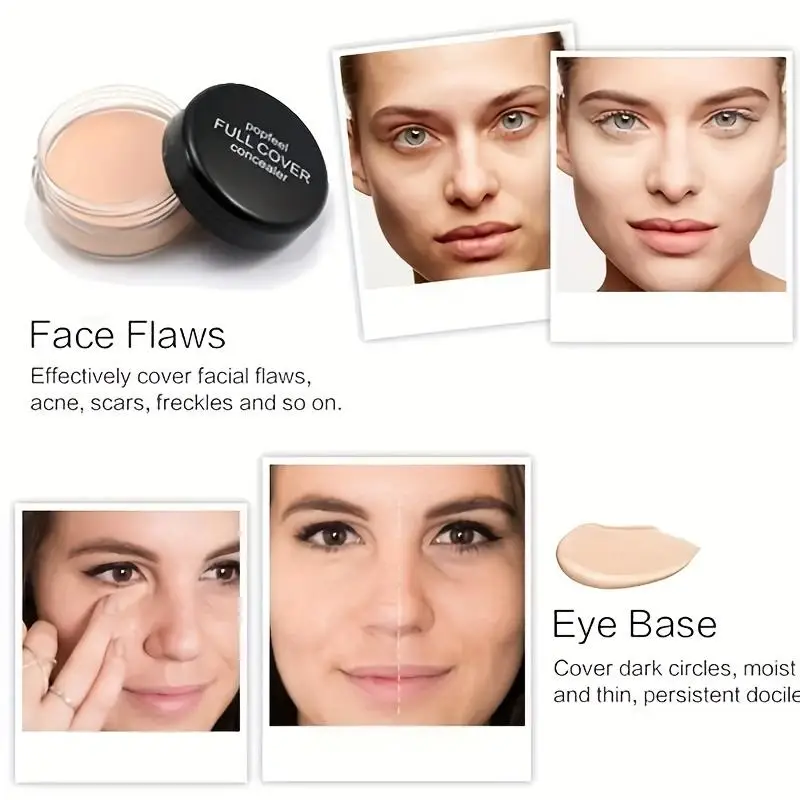 Brighten Skin Tone 5 Colors Mini Concealer Covering Facial Acne Marks Freckle Dark Circles Around The Eyes Long Lasting Makeup