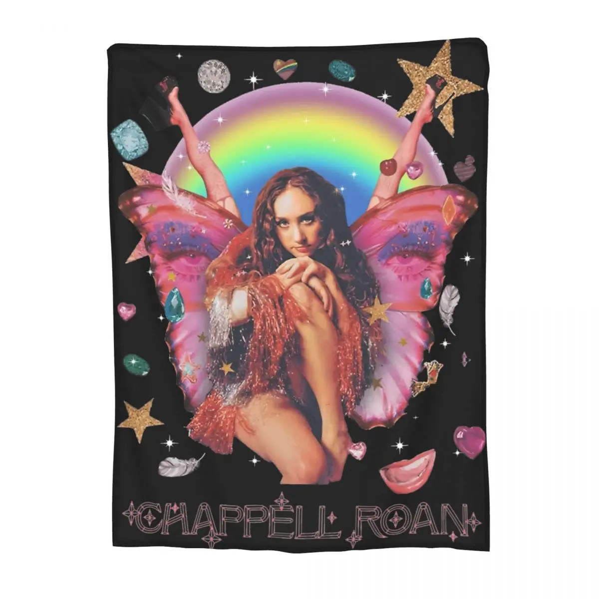 Chappell Roan Chappell Fairy Blankets Coral Fleece Plush Cozy Super Soft Throw Blankets for Bedding Bedding Throws