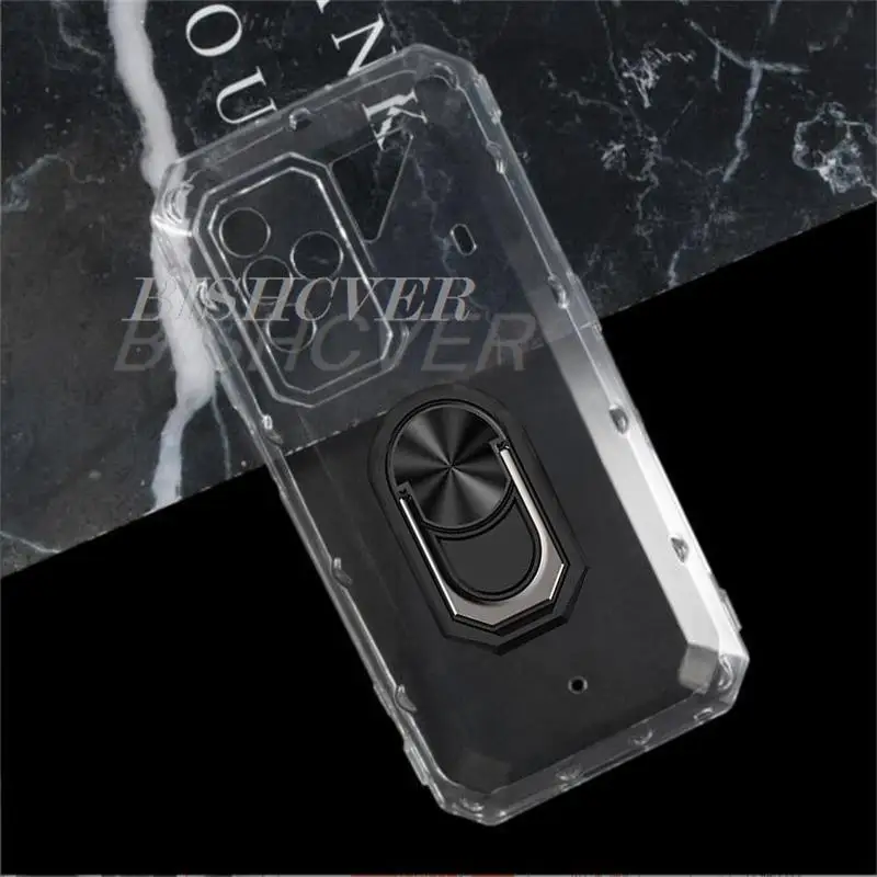 Shockproof Ring Holder For Ulefone Power Armor 18 Ultra 6.58" Armor 18T Ultra Case Soft Silicone TPU Protective Holder Cover