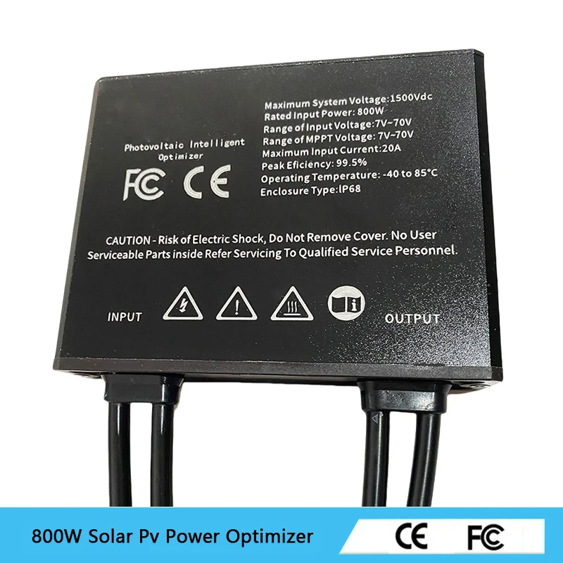 

optimizer Solar optimizer Photovoltaic optimizer Power optimizer 800W 20A 70V photovoltaic power optimizer Metal housing