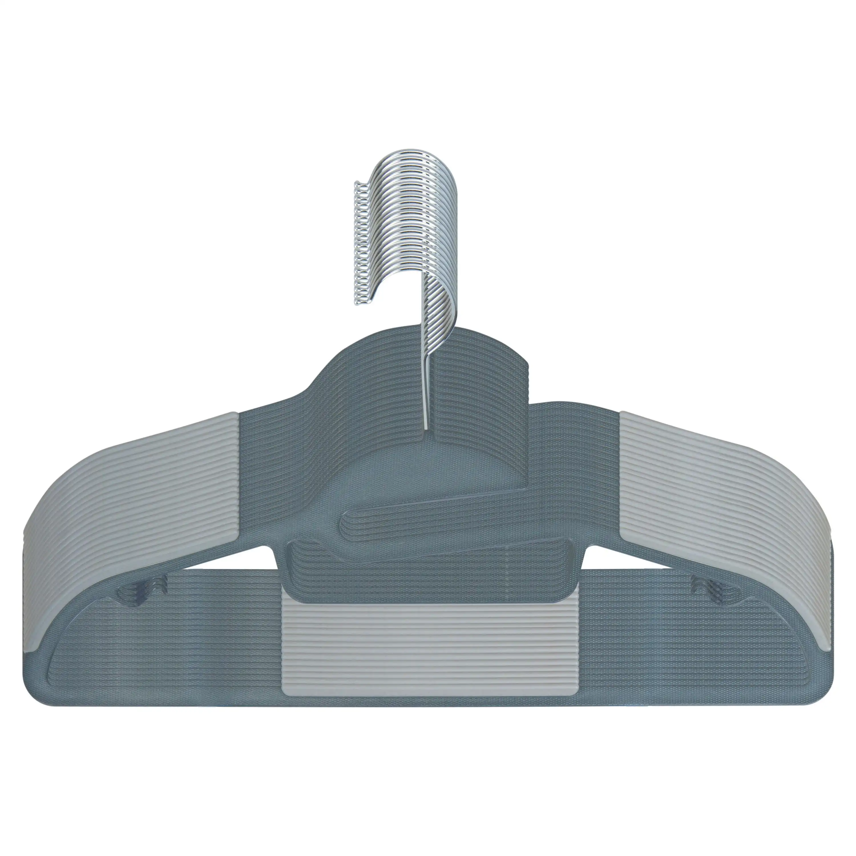 

24 Pack Plastic Ultimate Adult Shirt Hanger in Dark Grey
