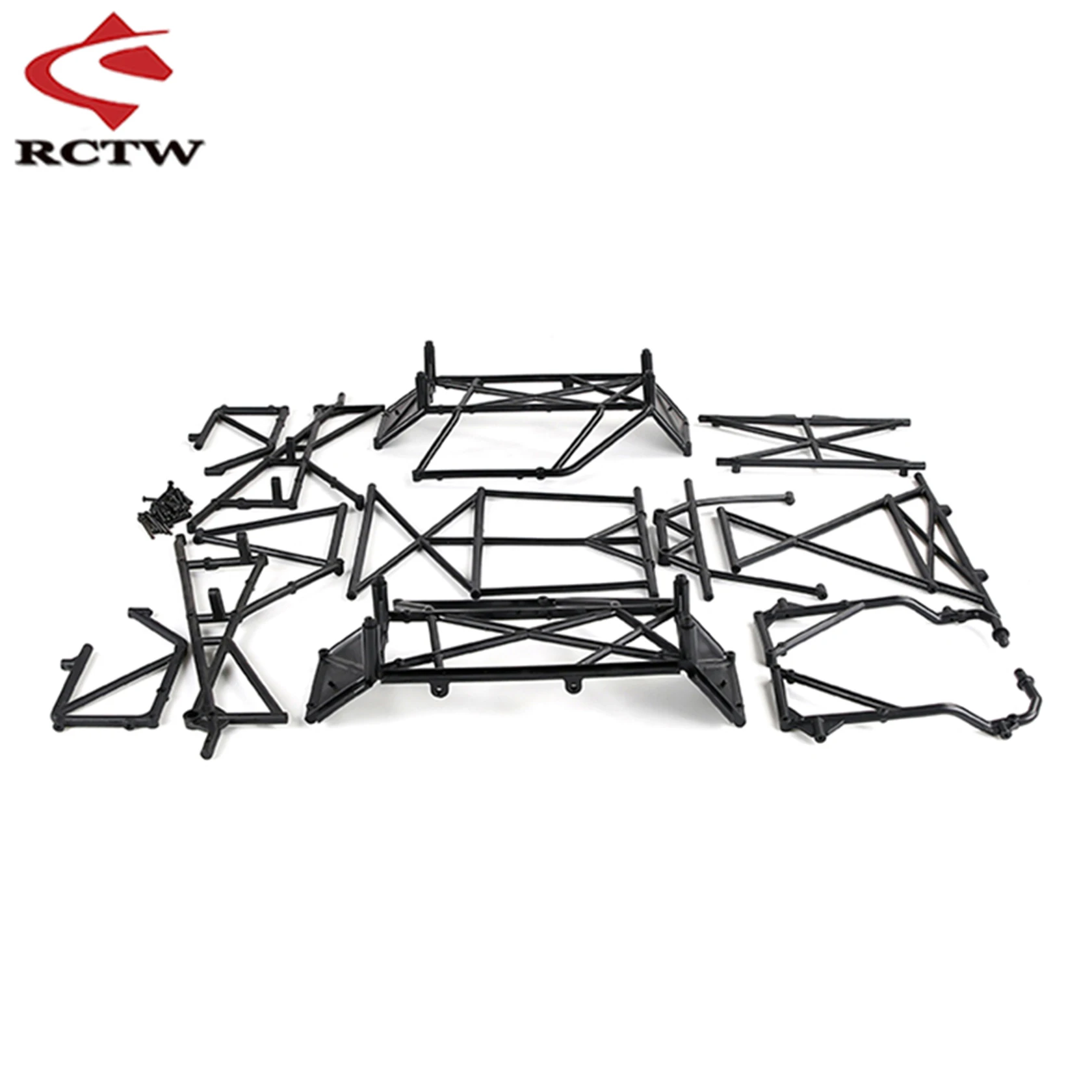 Odporny na upadki karoseria samochodu lub czarny zestaw montażowy klatki bezpieczeństwa do 1/5 Losi 5ive T Rofun Rovan LT KM X2 Rc Cars Gas Parts