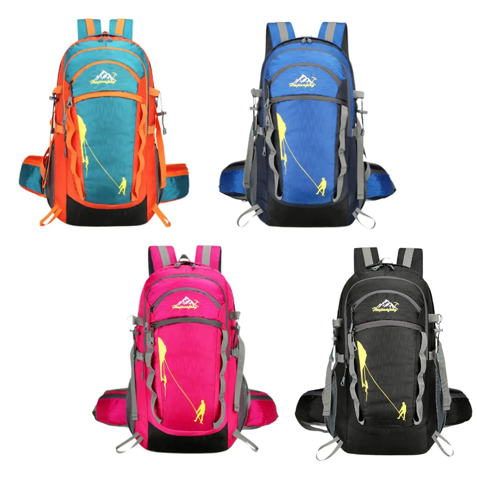 Hiking Backpack Carrying Bag Causal Nylon Daypack for Camping Women Training