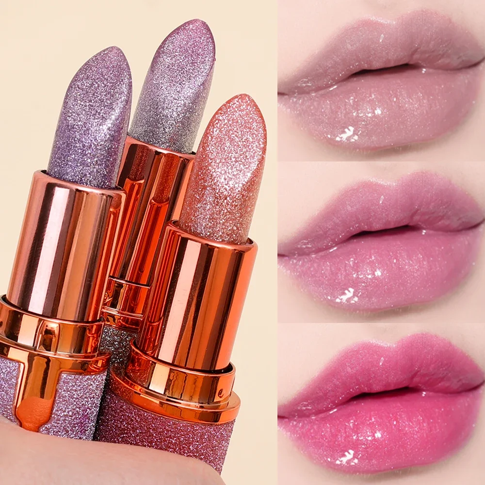 Shimmer Pearlescent Lipstick Waterproof Long Lasting Moisturizing Lip Gloss Highly Pigmented Lasting Wear Lightweight Lip Makeup