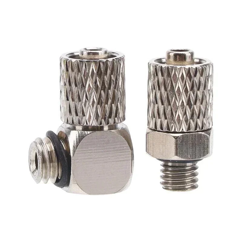 10/20/50Pcs Male Thread M3 M4 M5 M6 Mini Pneumatic Pipe Connector Screw Through Quick Fitting OD Air Tube Fast Twist Joint
