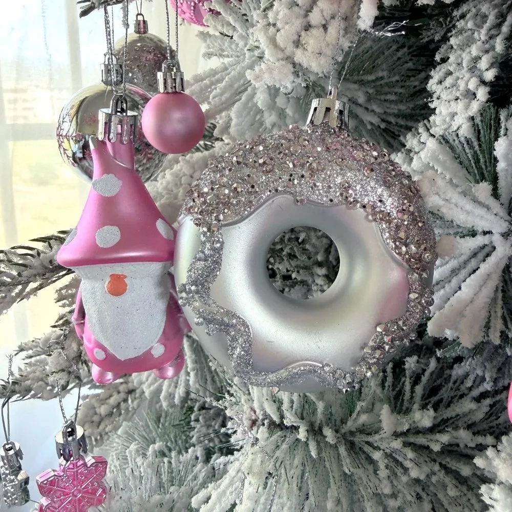 22Pcs/Set Durable 6CM Christmas Ball Shiny Creative Christmas Tree Balls Christmas Pendant Decorations Scene Supplies