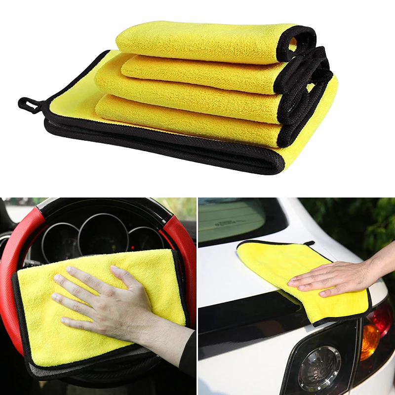 Car Microfiber Cleaning Towel Car Drying Towel Auto Washing Tools For Dodge Chrysler R/T RT Logo Challenger Charger Caliber