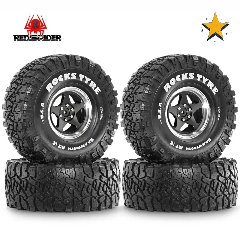 

Алюминиевое колесо с замком 1,9 и гусеничные шины с дистанционным управлением 1,9 для Trxs TRX4 Axial SCX10 SCX10 II III Redcat Gen 8