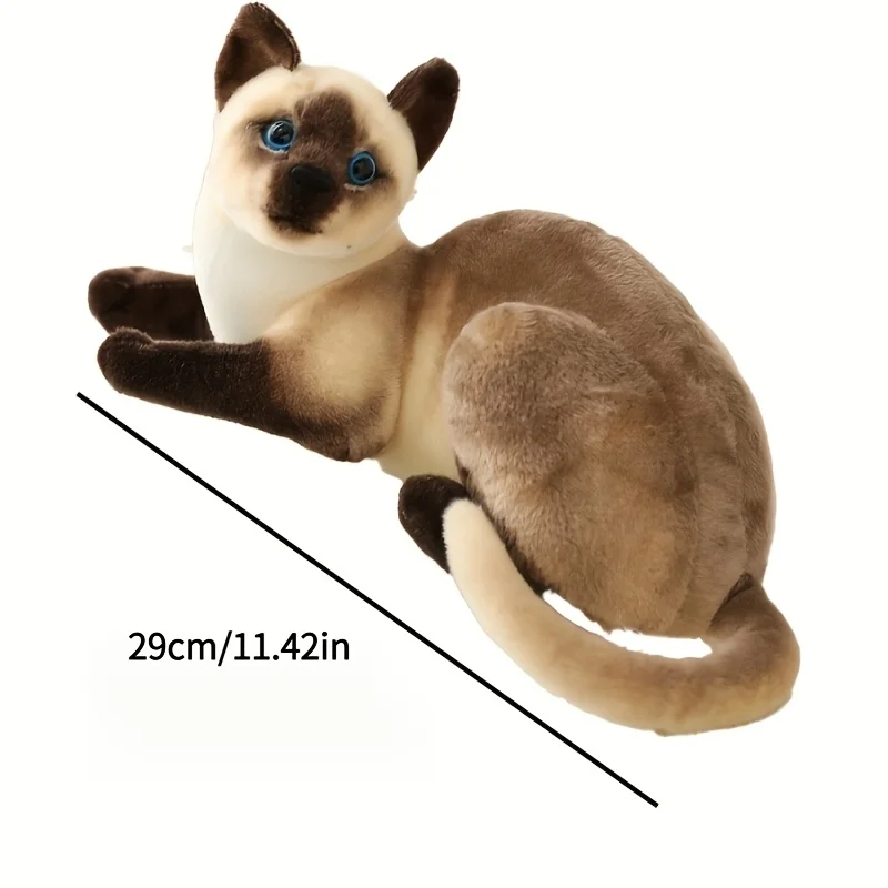 Pet cat toy, realistic cat plush toy, soft and comfortable, a great companion for indoor play