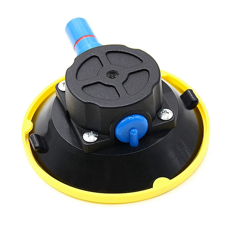 4Pcs 4.5Inch 125Mm Concave Vacuum Cup Heavy Duty Hand Pump Suction Cup With M6 Threaded Stud For Cars