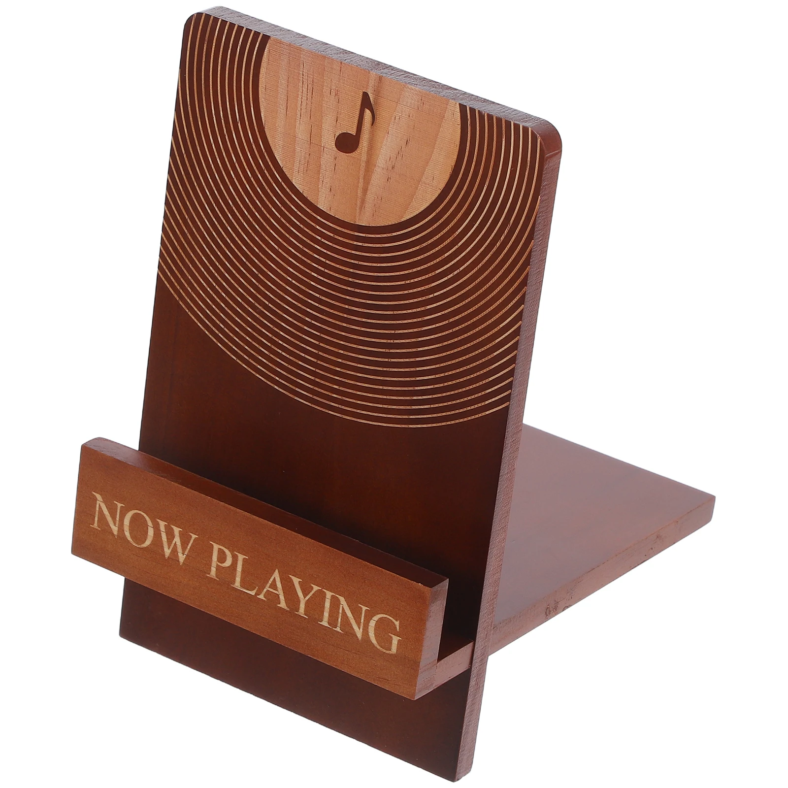 

Multifunctional Vinyl Record Display Stand Storage Organizer Desktop Small Sturdy Durable Wooden Frame Easel Modern Design Holds