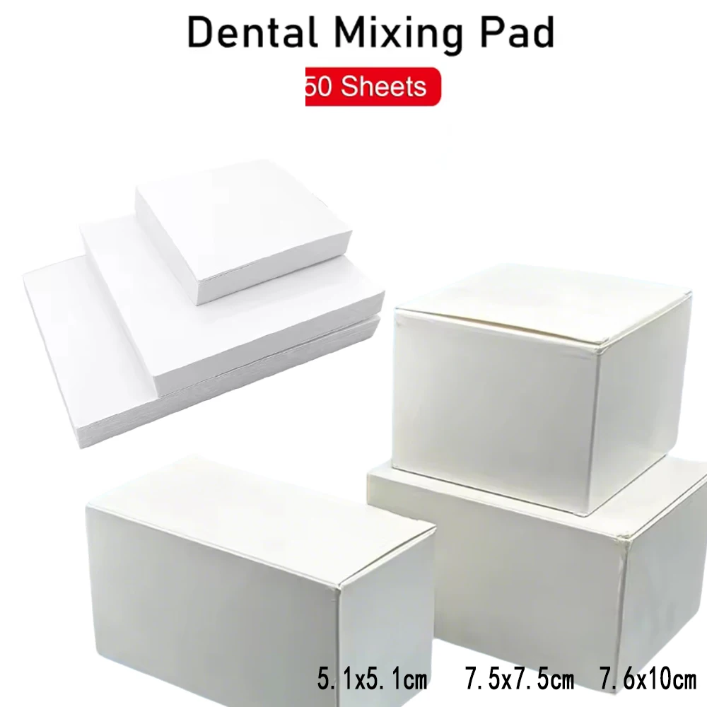 dental mixing pad, cementing mixing paper, lab mixing paper, dental cement powder pad, dental lab consumables