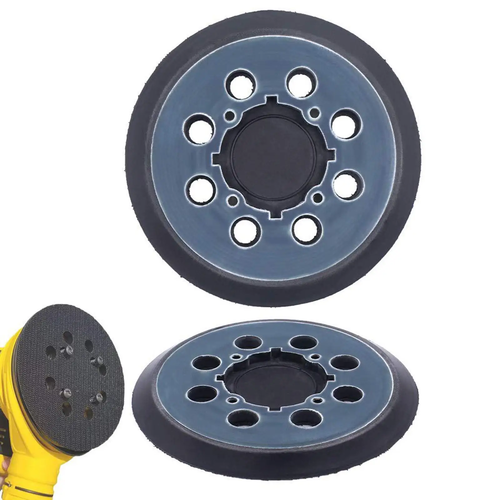 

Polisher Sanding Pad Orbital Palm Sander 125mm Disc and Loop 5inch ABS Buffing Pads Sander Pad Hole Sander for Woodworking