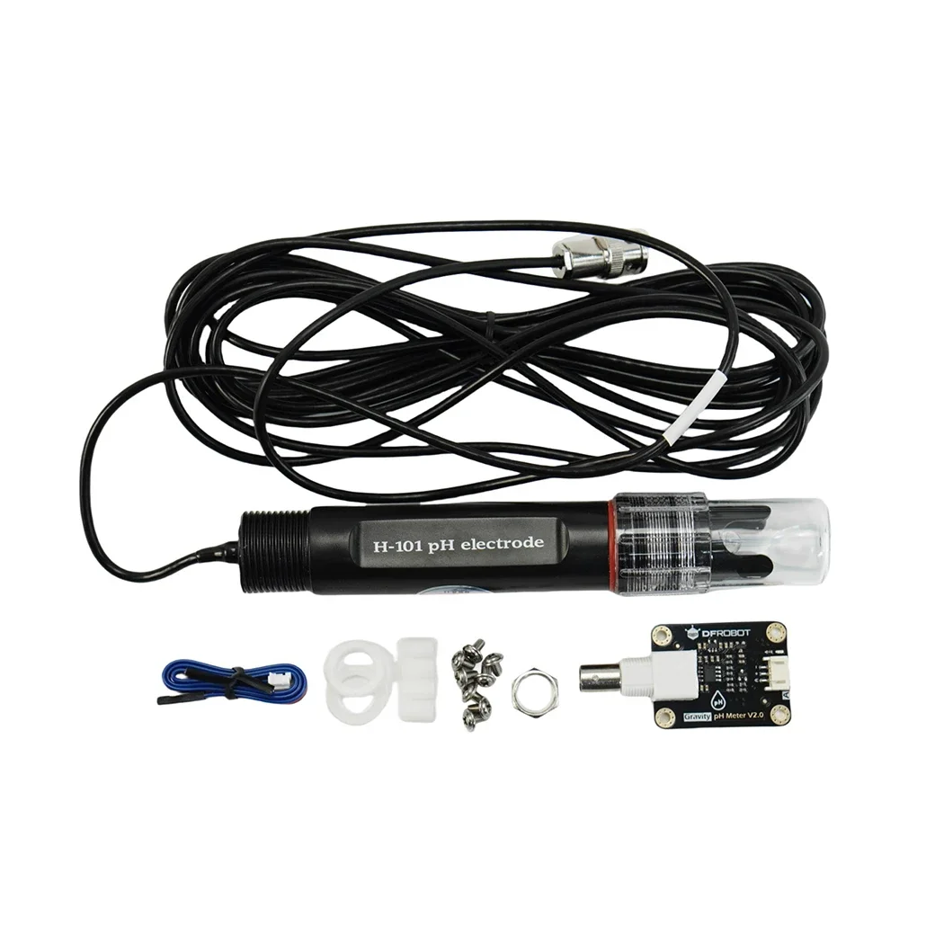 Dfrobot Gravity 7/24 Industrial Analog Ph Sensor Meter Professional Kit V2 For Raspberry Pi Aquaculture Water Testing