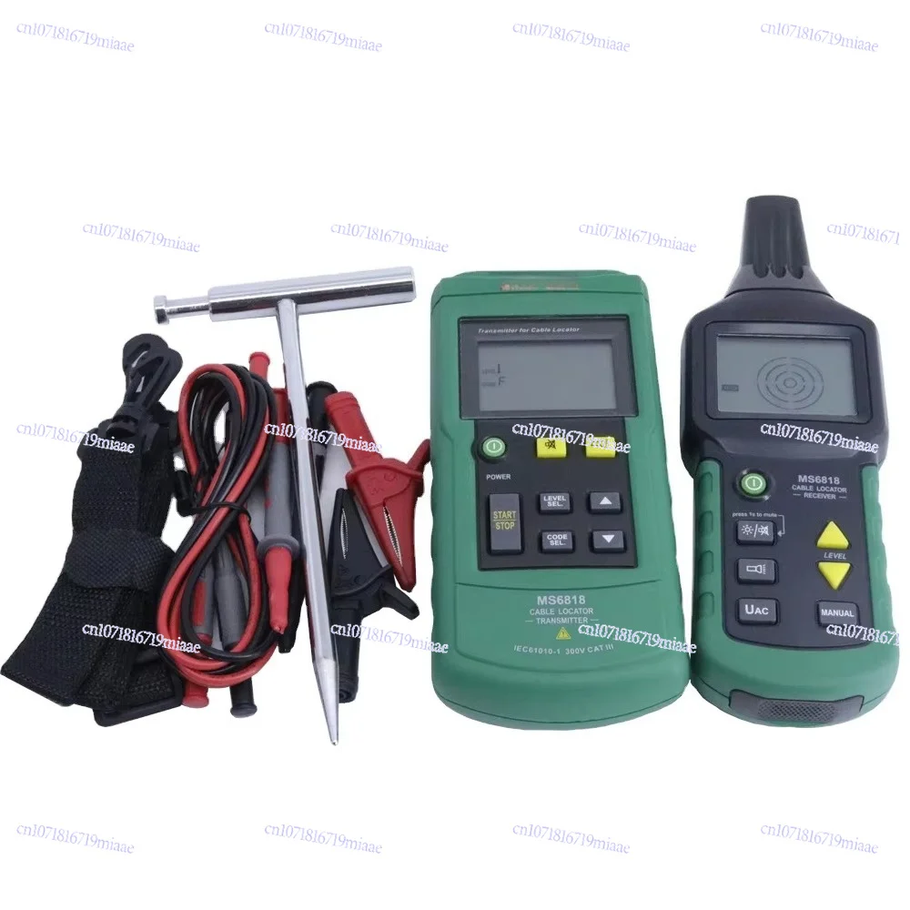 MS6818 Transmitter Tester Line Tracker Portable Professional Wire and Cable Tracker Metal Tube Locator Detector