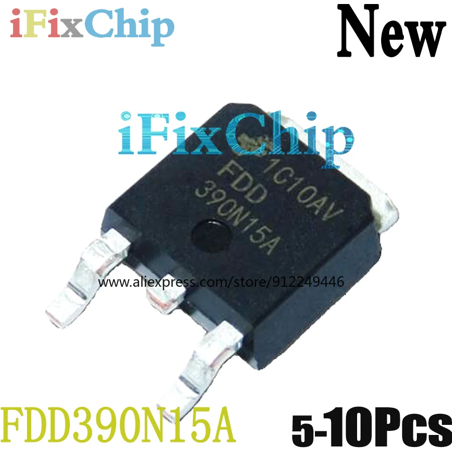 (5-10 pezzi) 100% nuovo Chipset FDD390N15A muslim390n15a TO-252