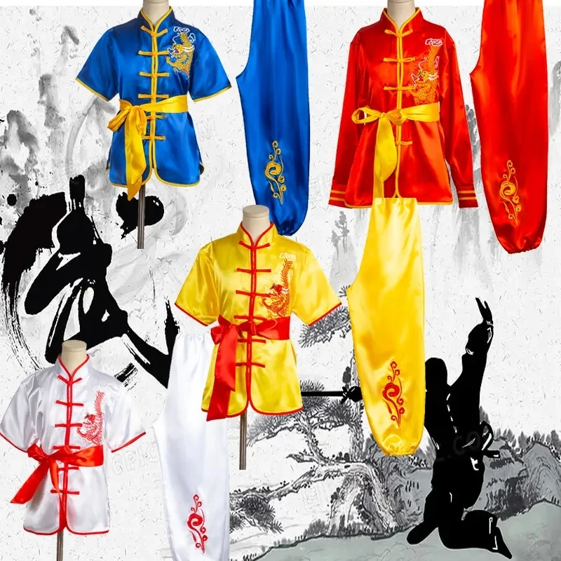 Traditional Chinese Clothing for Men and Women, Wushu Tai Chi Uniform, Shaolin Martial Arts, Stage Performance, Kung Fu Costumes