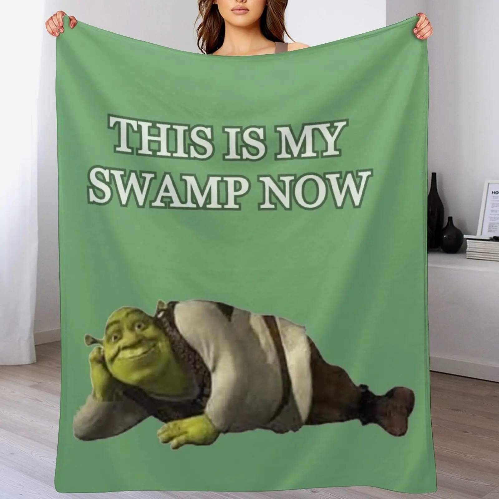 This is my swamp now design Throw Blanket Kid'S Loose Blankets For Bed Flannel Blankets