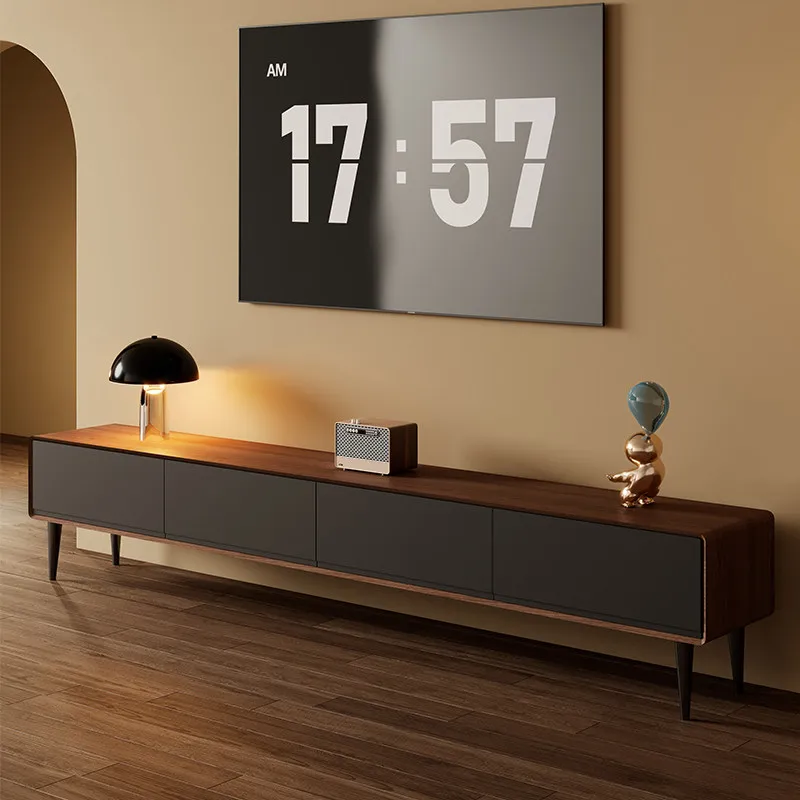 

Italian European Tv Cabinet Decoration Brown Lounges Luxury Tv Cabinet Apartments Space Saving Fernseherschrank Furniture Home