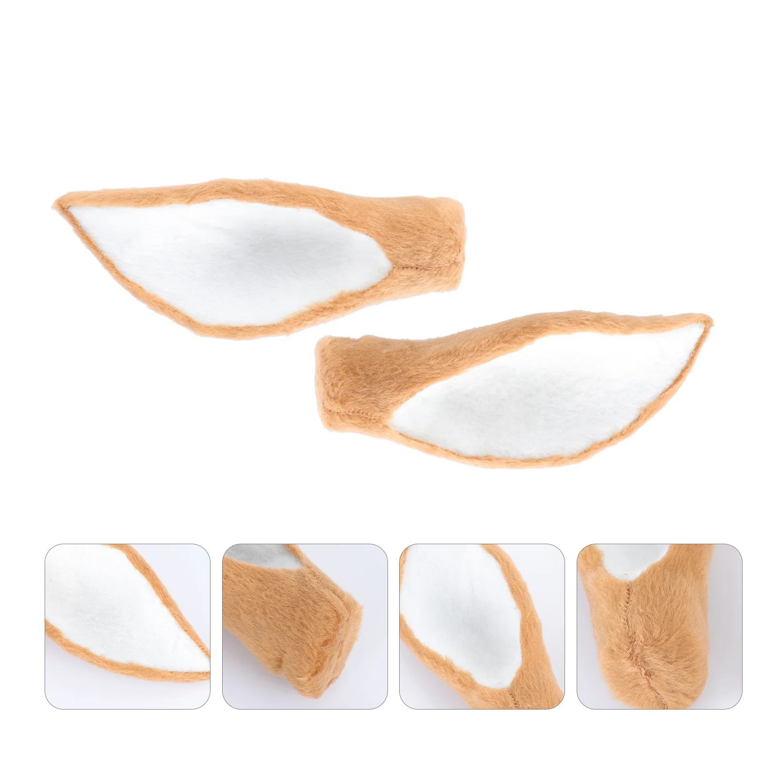 إكسسوارات عقال لطيف الحيوان آذان الغزلان واقعية القهوة الرنة للحرف اليدوية #3