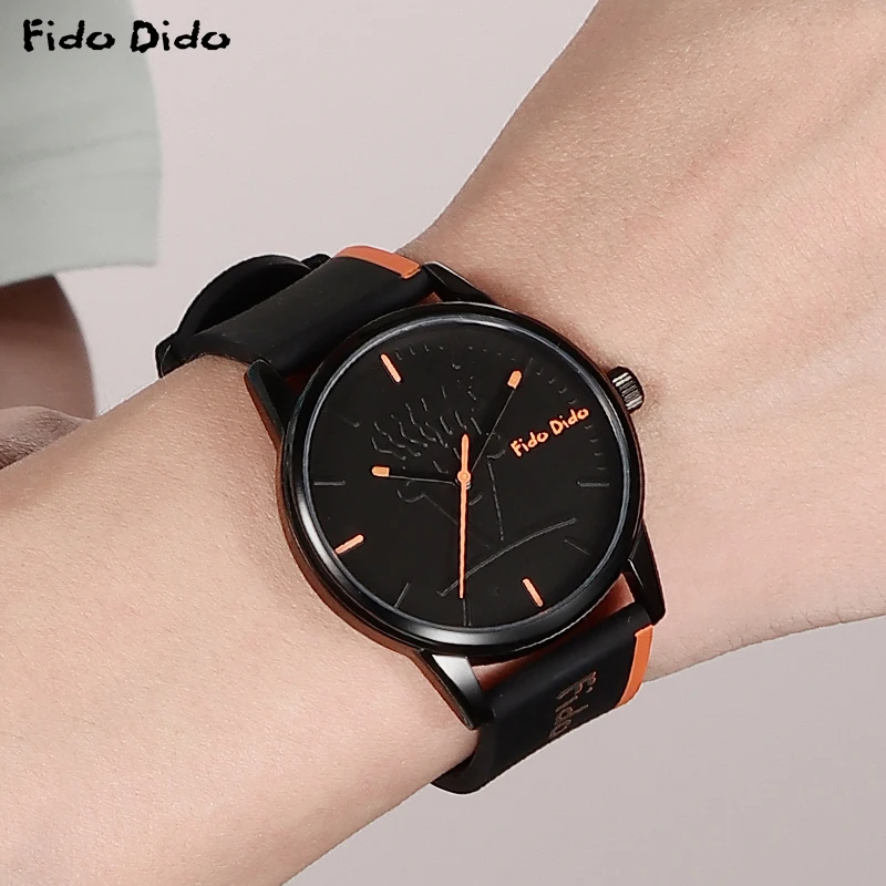 Fido Dido Couple Watch - Silicone Band | 50M Waterproof | Japan Movement | Sports Unisex | FD2310-906