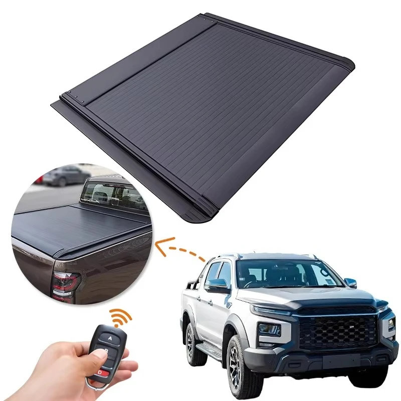 High Quality Waterproof Wear-Resistant Anti-Theft Electric Roller Lid up Pick up Truck Aluminium Alloy Tonneau Cover for JAC T9