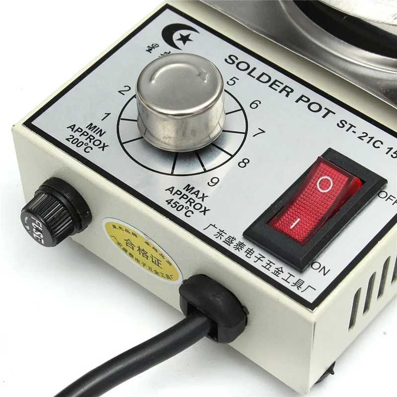 220V 150W High Quality Temperature Controlled Soldering Pot Melting Tin Pot Tin Cans