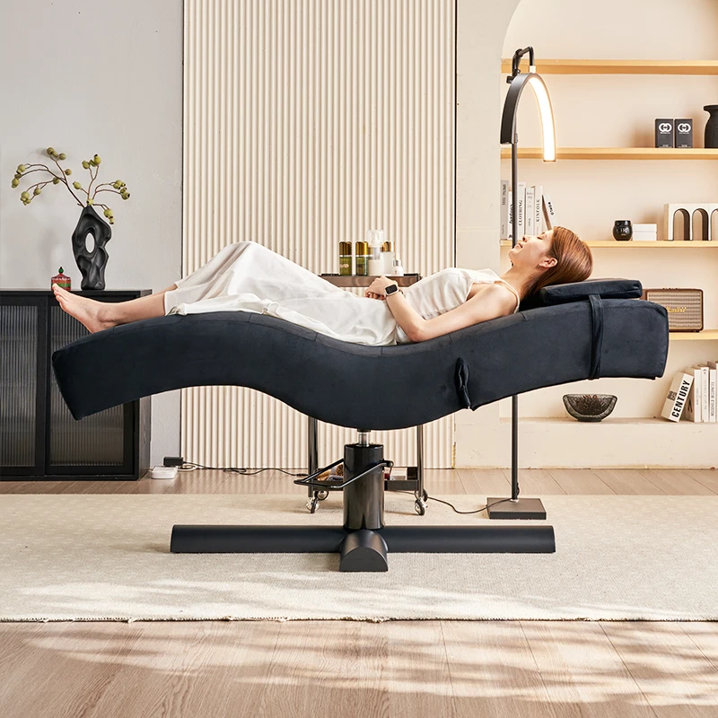 Salon Eyelash Bed Home Leisure Lounger Facial Spa Head Massage Bed Beauty Care Bed SPA Furniture