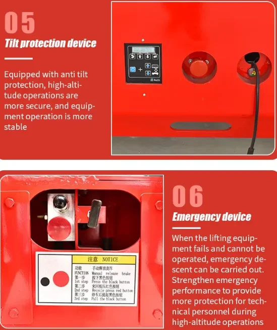 6-12M Telescopische Ladder Schaarlift Telescopische Lift Eén Man Lift Zwaar uitgevoerd verhogend werkplatform voor bouwonderhoud