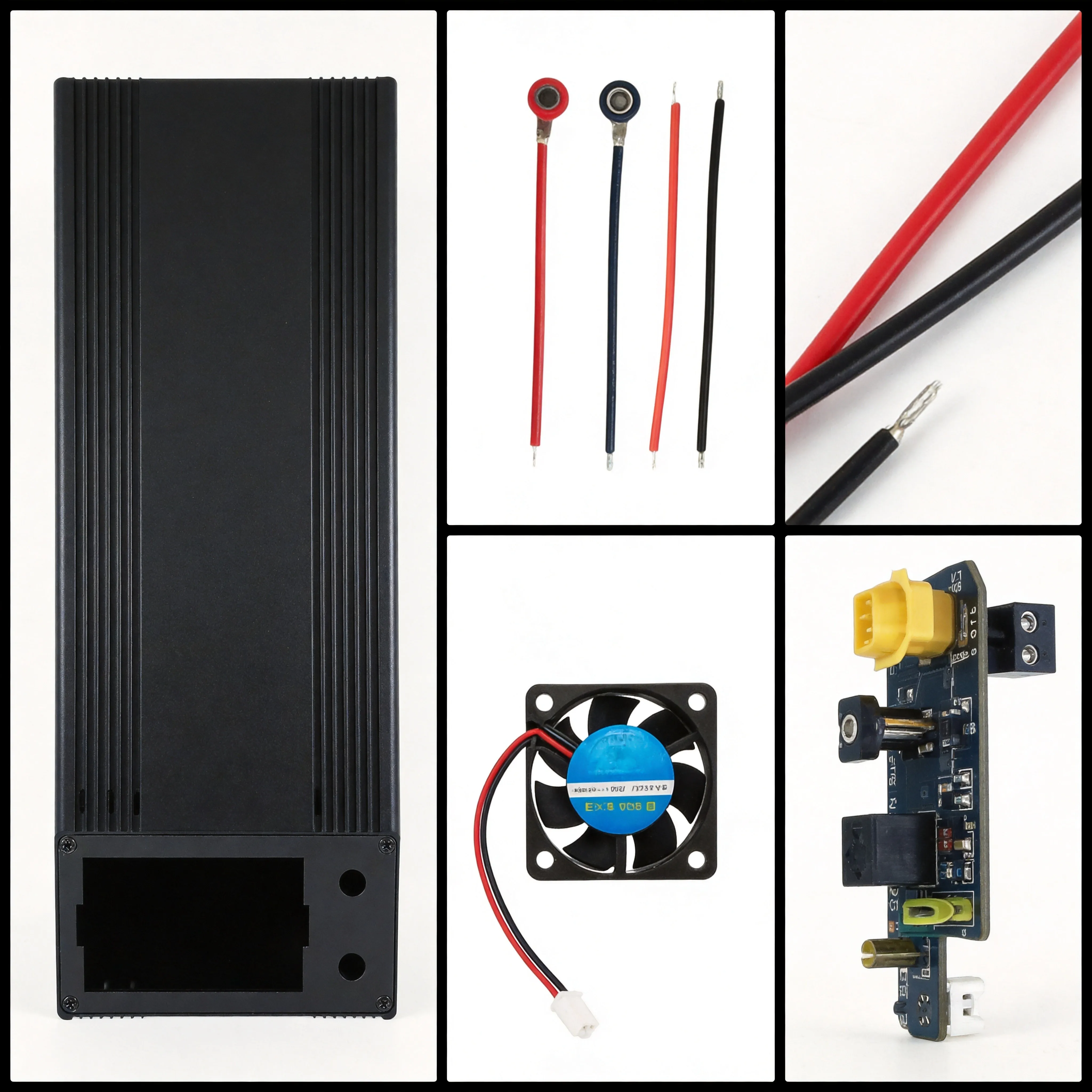 CNC Aluminum Alloy Housing DIY DC Regulated Power Supply Case Kit With PD Port 360° Rotatable Screen