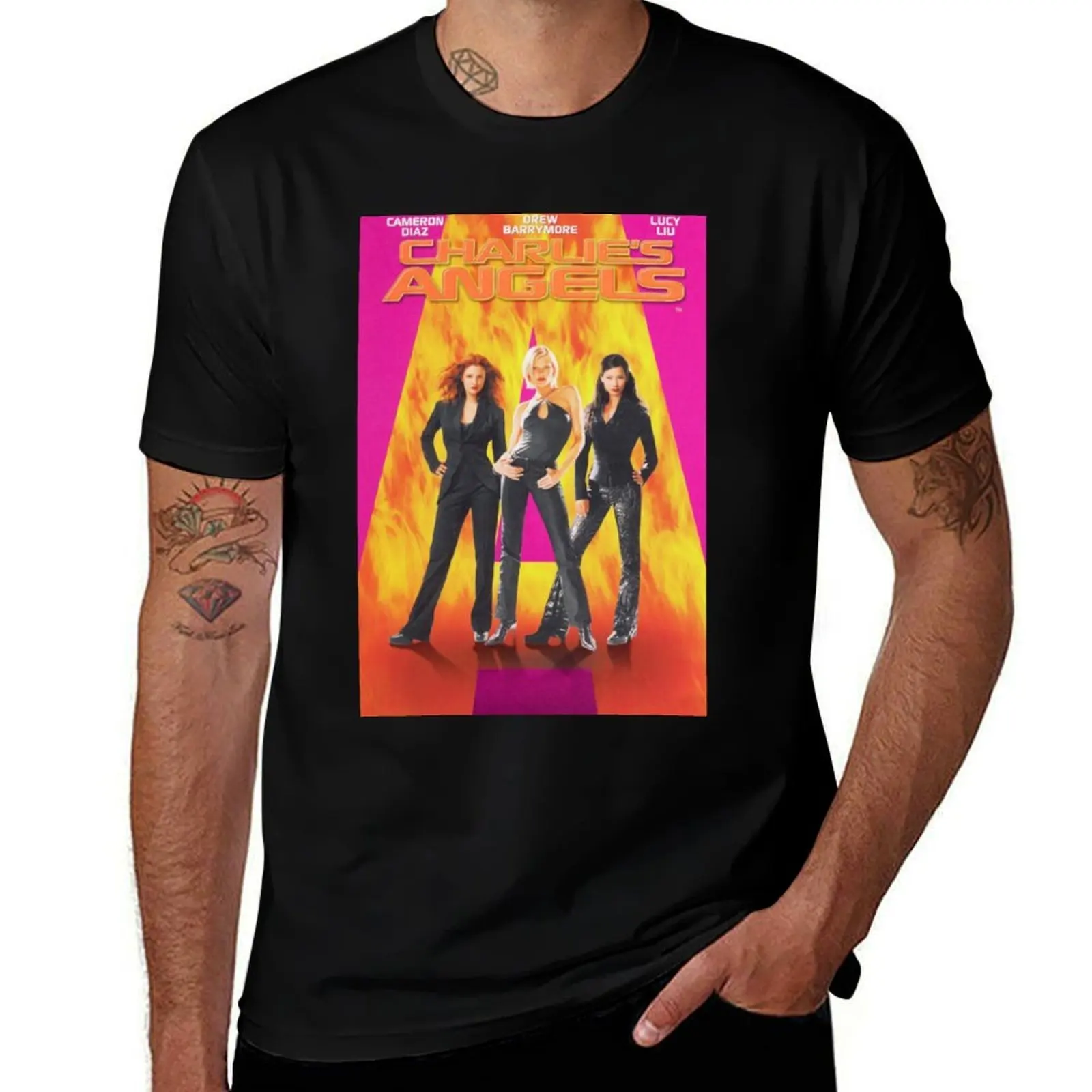 Charlie’s Angels Poster T-Shirt t shirts cotton 100% T-Shirt