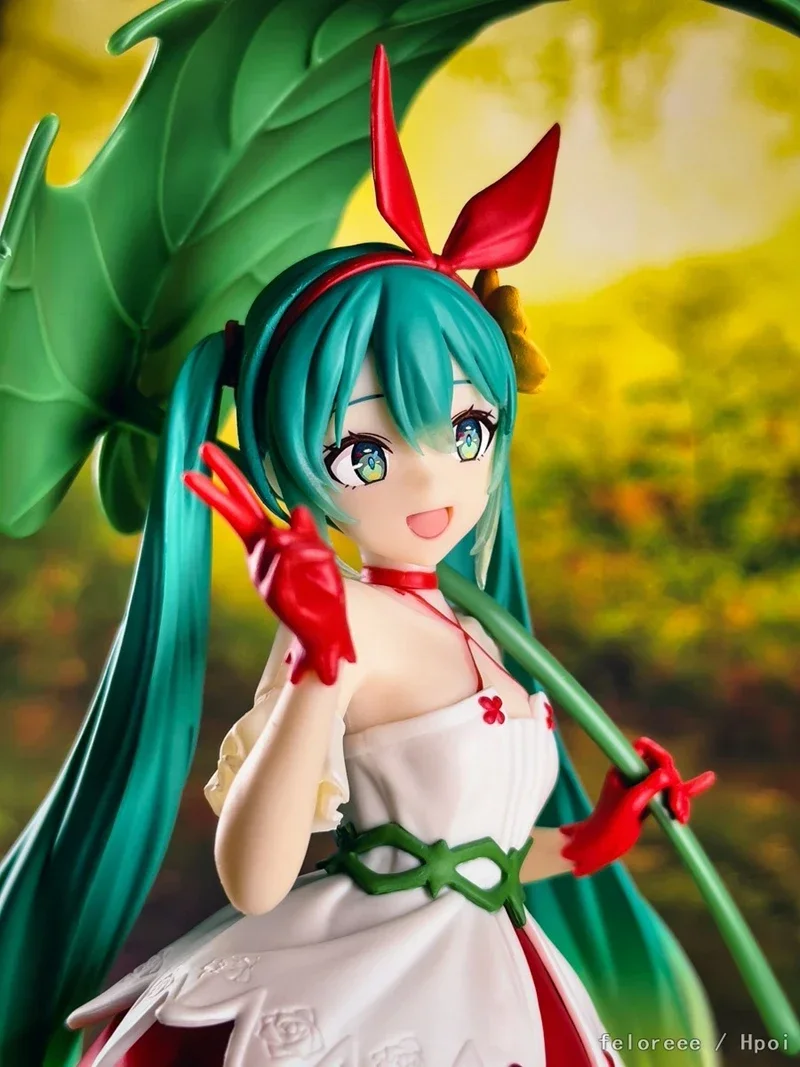 21cm Hatsune Miku Anime Figure Kawaii Thumbelina Vocaloid Wonderland PVC Action Figure Collection Model Doll Ornaments Toys Gift