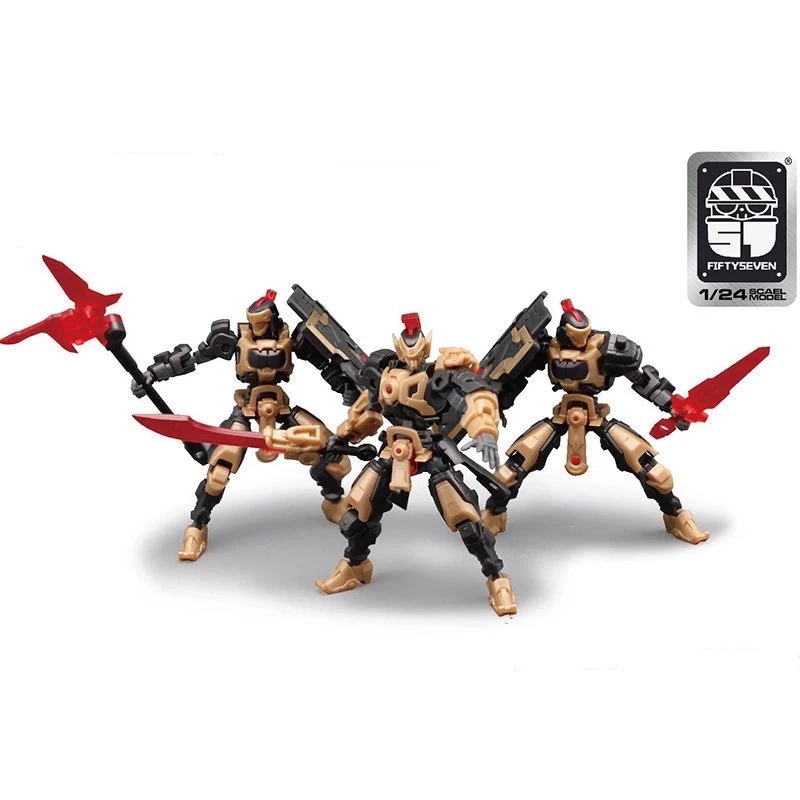 

Number 57 Armored Puppet 1/24 Ryuen Assembly Model Kit Action Figure Articulated Mecha Small-Sized Toy Desktop Ornament Boy Gift