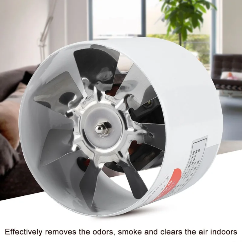 Low Noise Wall Mounted Exhaust Fan 25W 220V Home Bathroom Kitchen Garage Air Ventilation Supply