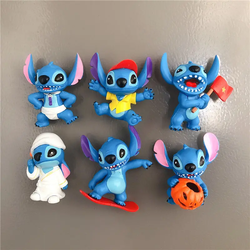 

Stitch Cute Refrigerator Magnets Cartoon Animation Children's Toys Powerful Magnets Set of Three-dimensional Birthday Gifts