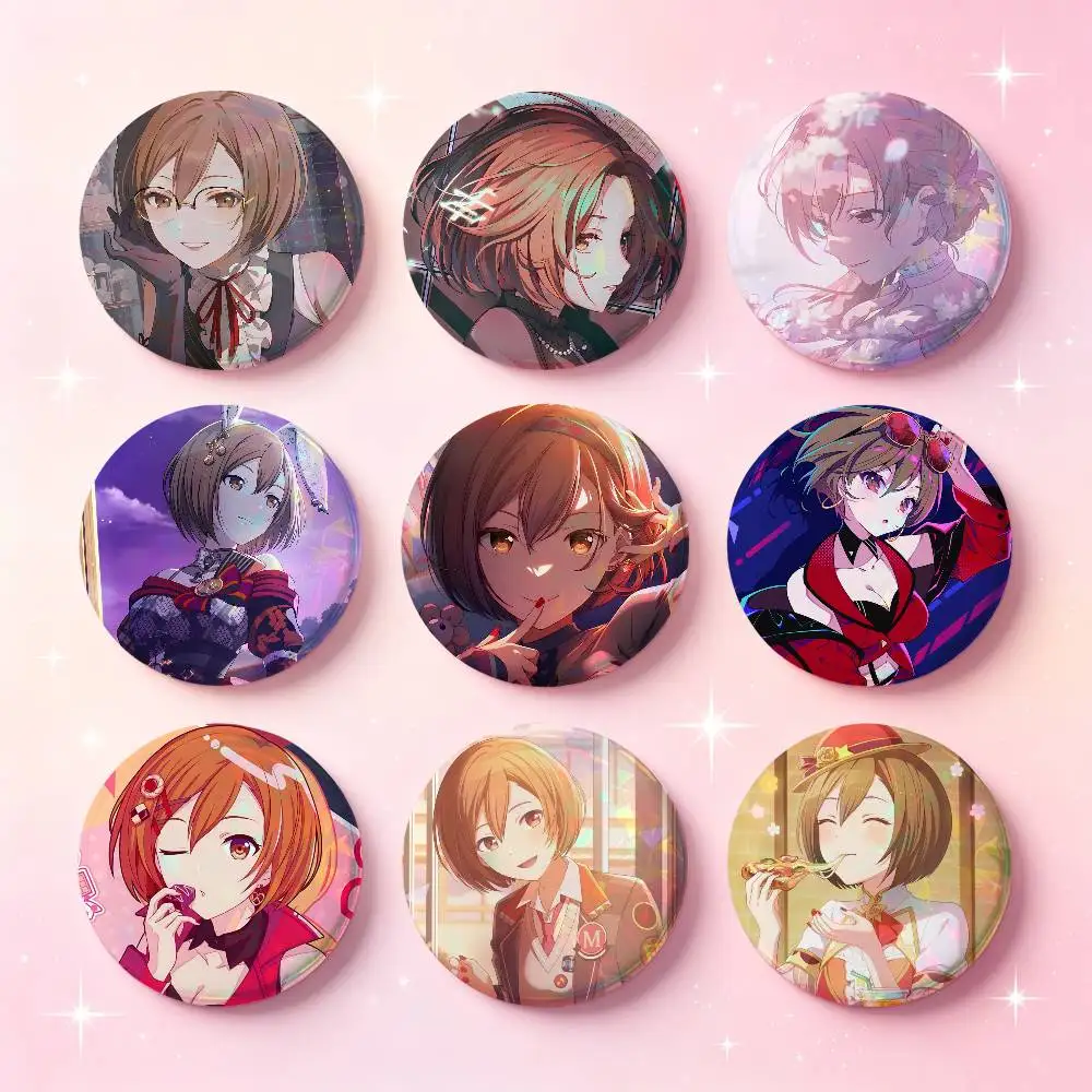 MEIKO Anime Character Badges Button Round Creative Pin Brooch Badge Bag Decor Accessories Fans Collect Friends Gifts