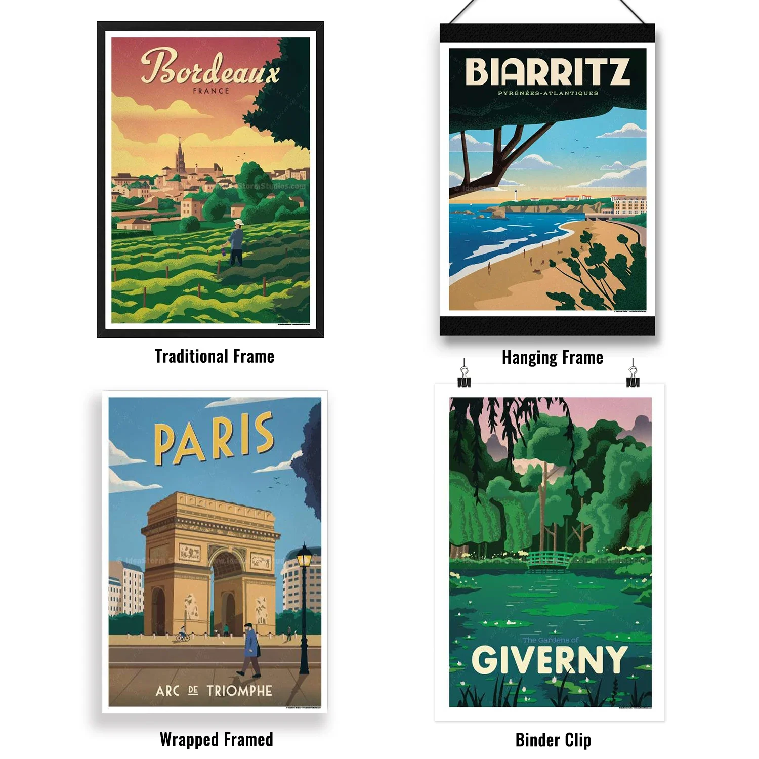 ملصق فن المناظر الطبيعية لديكور المنزل ، ملصقات الحائط ، ملصق كرافت ، خمر ورجعي ، فرنسا ، باريس ، تشوكر ، لطيفة وباريس ، مارسيليا وهدايا للفتيات